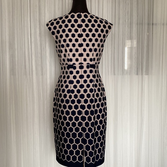 Connect Apparel geometric pattern, sheath, office work, business dress! Size 6 - Picture 7 of 17